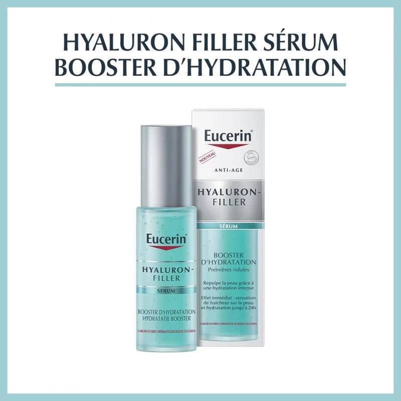 Eucerin HYALURON-FILLER Sérum Booster D'hydratation 30ml - Hydratation Intense - Nova Parapharmacie