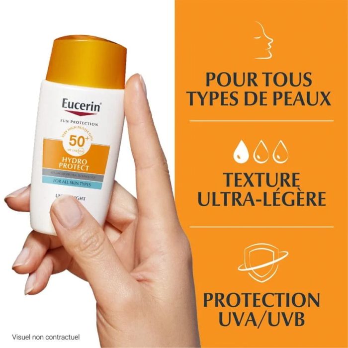 Eucerin Hydro Protect Fluide Ultra Leger SPF50+ 50ml = 2 HYDRO PROTECT FORMAT VOYAGE
