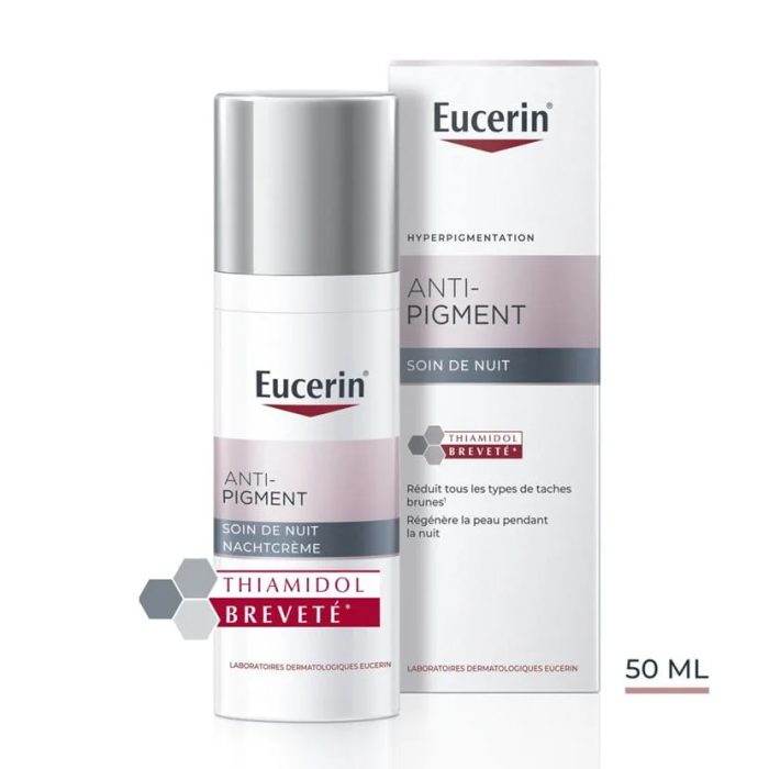 EUCERIN Anti-Pigment Soin de Nuit 50ml pot Thiamidol breveté anti-taches régénération nocturne - novaparapharmacie