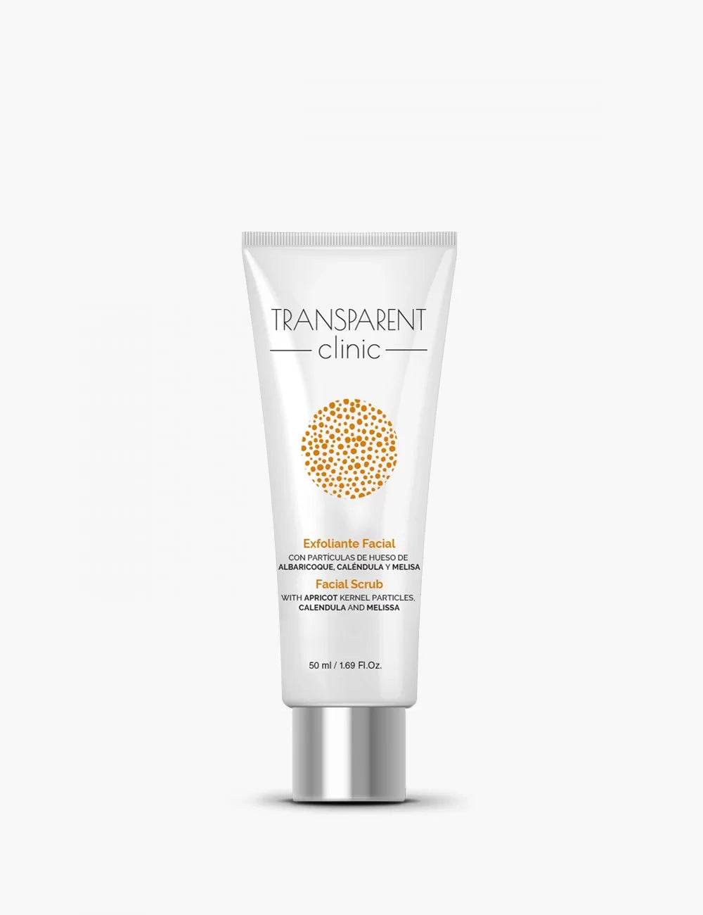 Découvrez TRANSPARENT CLINIC Exfoliant Facial 50ml, gommage visage exfoliant peau terne imperfections. Anti-points noirs, éclat immédiat, texture affinée. Prix exceptionnel chez Nova Para !