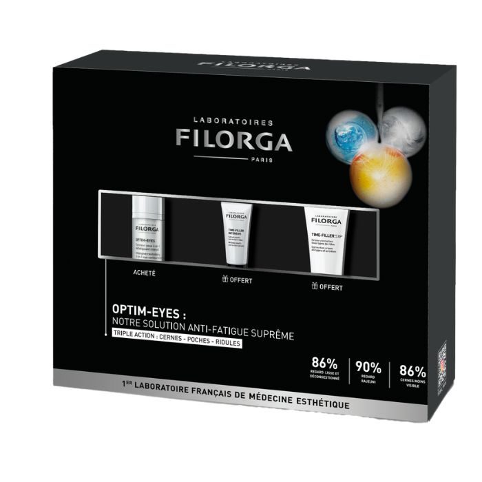 Filorga Optim-Eyes 15ml+Ncef-Intensive Serum+Time-Filler Creme Coffret | Nova Para