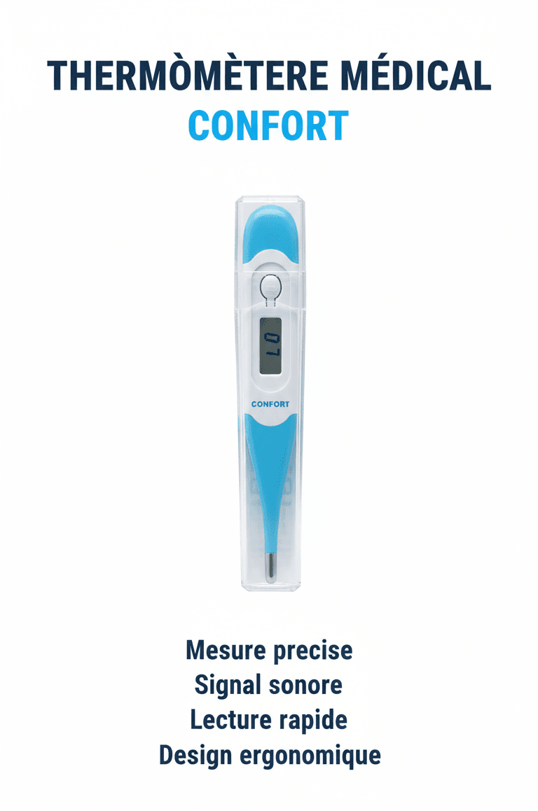 Confort Thermomètre Flexible - Thermomètre Médical Digital Précis - Nova Parapharmacie