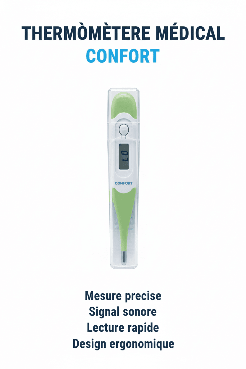 Confort Thermomètre Flexible - Thermomètre Médical Digital Précis - Nova Parapharmacie
