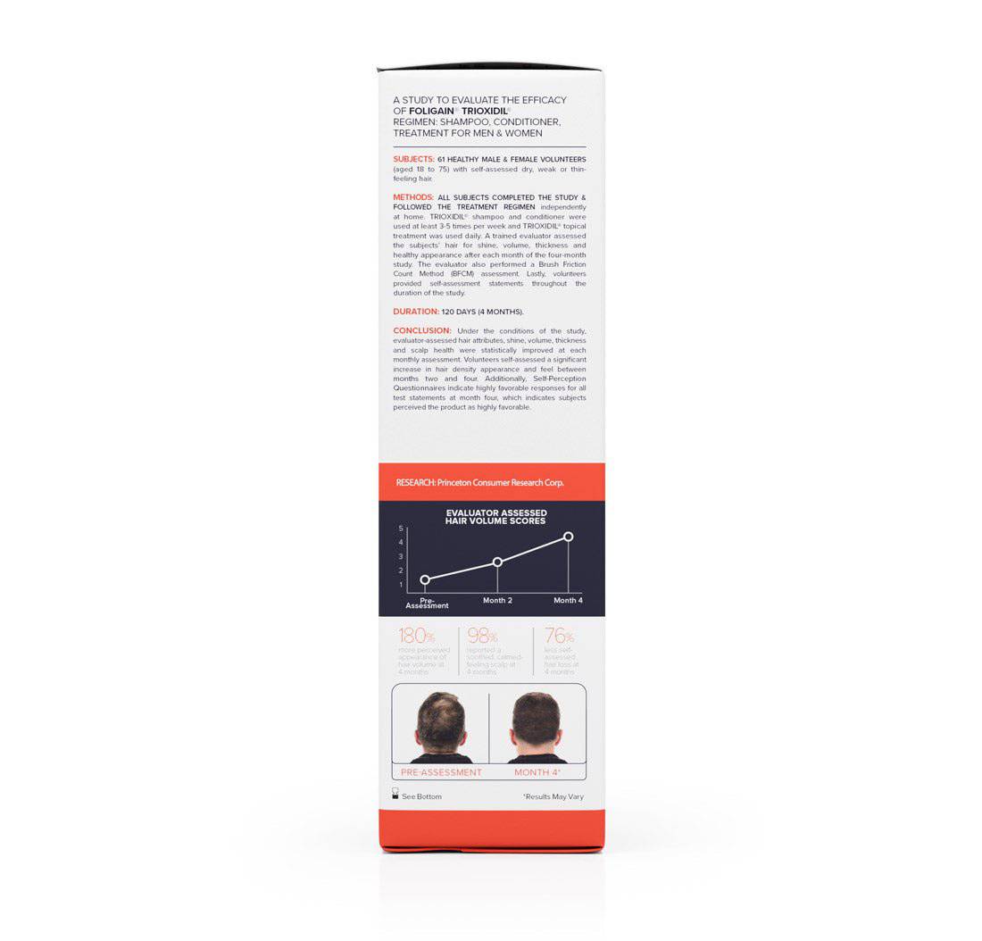 Foligain conditioner application anti-chute homme trioxidil 2% densité volume croissance capillaire traitement - novaparapharmacie