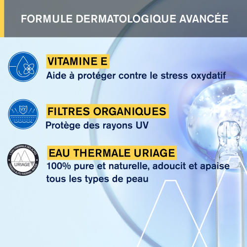 URIAGE Bariésun Brume Sèche SPF50+ 200ml formule Eau Thermale Uriage Aquaspongines vitamines C E - novaparapharmacie