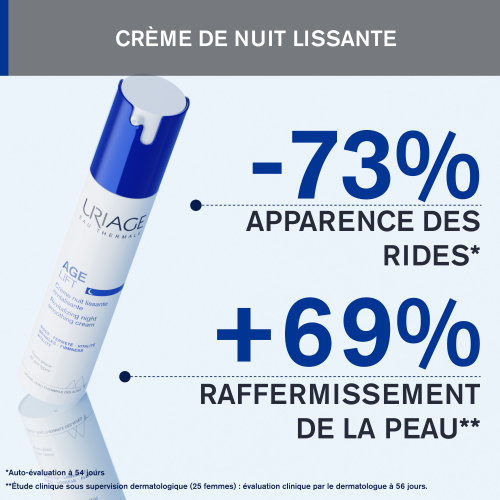 Uriage Age Lift Filler Crème Nuit Lissante 40ml - Crème Nuit Lissante Fermeté Onctueuse Anti- 🎁