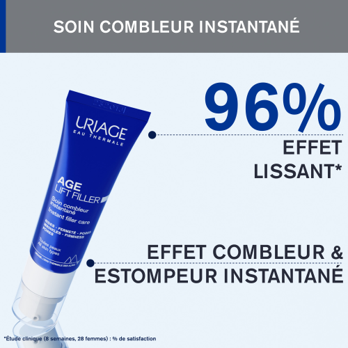 URIAGE Age Lift Filler Fluide Jour 40ml bénéfices lissage fermeté hydratation éclat effet filler naturel - novaparapharmacie
