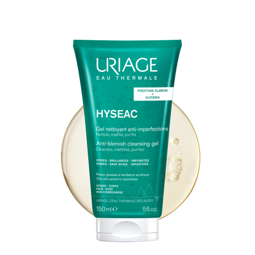 URIAGE HYSÉAC bénéfices gel nettoyant peaux mixtes grasses nettoyage purifiant pores resserrés fraîcheur peau nette - novaparapharmacie