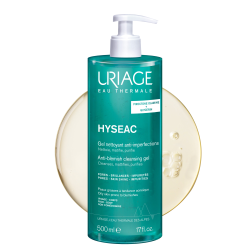 URIAGE HYSÉAC vue huile démaquillante purifiante peaux mixtes grasses démaquillage nettoyage impuretés maquillage - novaparapharmacie
