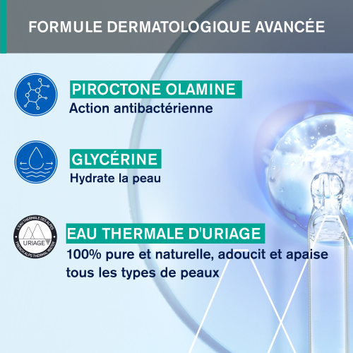  URIAGE HYSÉAC texture huile démaquillante purifiante peaux mixtes grasses démaquillage nettoyage impuretés fluide douce - novaparapharmacie