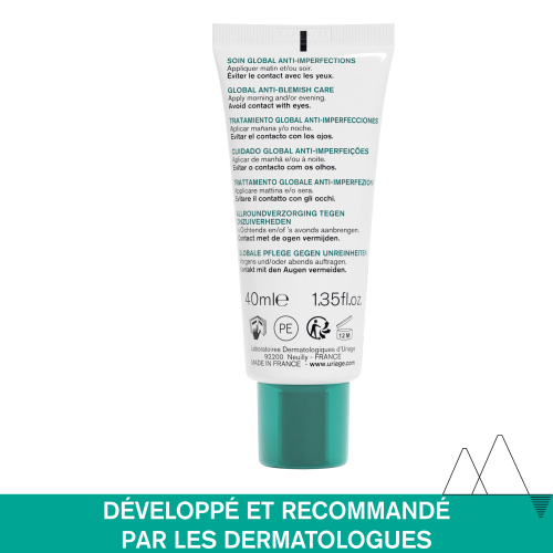  URIAGE HYSÉAC 3 Regul bénéfices soin global teinté SPF30 peaux acnéiques matifiant teinté protection unifiant - novaparapharmacie