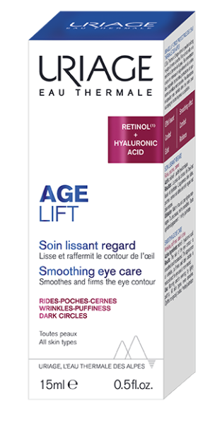 Uriage AGE PROTECT Contour des Yeux Multi-Actions 15ml tube blanc bleu soin contour yeux anti-âge rides cernes poches - novaparapharmacie