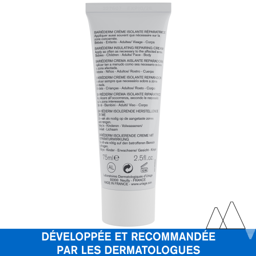 URIAGE Bariéderm 75ml crème isolante peaux irritées réparatrice bouclier - novaparapharmacie