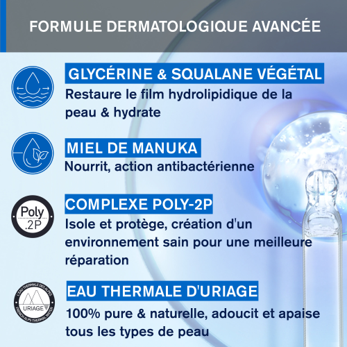 URIAGE BARIÉDERM Crème Mains 50ml packaging tube pratique soin réparateur mains nomade protection - novaparapharmacie