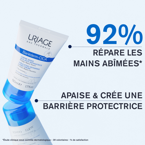 URIAGE BARIÉDERM Crème Mains 50ml résultats mains réparées protégées hydratées apaisées confortables - novaparapharmacie