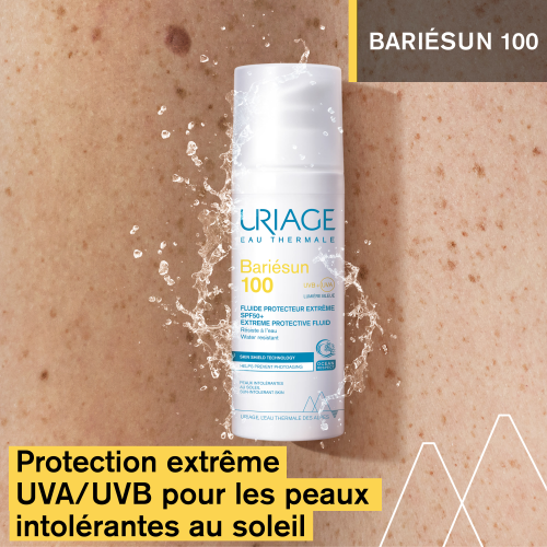 URIAGE 50ml Bariésun 100 fluide SPF50+ très haute protection antioxydant - novaparapharmacie