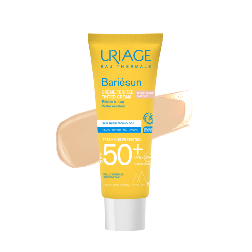URIAGE BARIESUN Crème Teintée Claire SPF50+ 50ml texture teintée légère hydratante effet bonne mine - novaparapharmacie