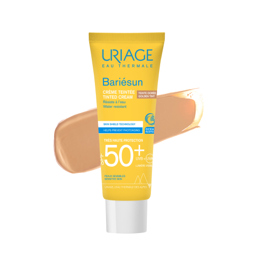URIAGE BARIESUN Crème Teintée Dorée SPF50+ 50ml texture teintée légère hydratante effet bonne mine - novaparapharmacie