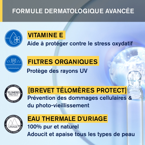 URIAGE 50ml Bariésun 100 fluide SPF50+ très haute protection antioxydant - novaparapharmacie