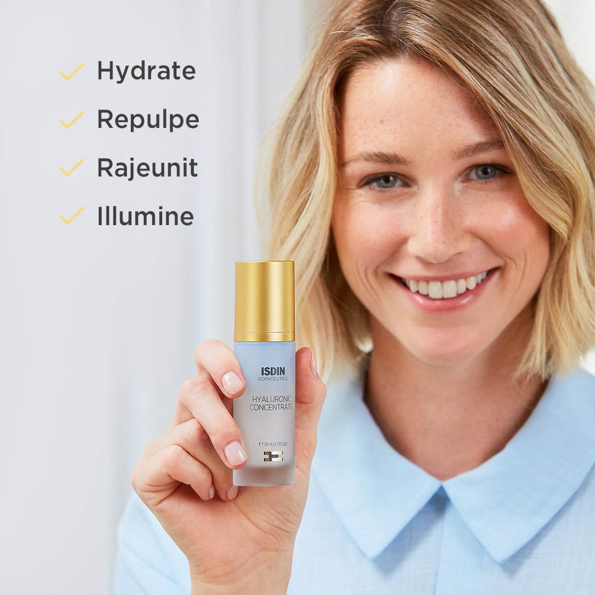ISDIN Isdinceutics Glicoisdin Concentré Hyaluronique Sérum 30ml - Hydratation Profonde - Nova Parapharmacie