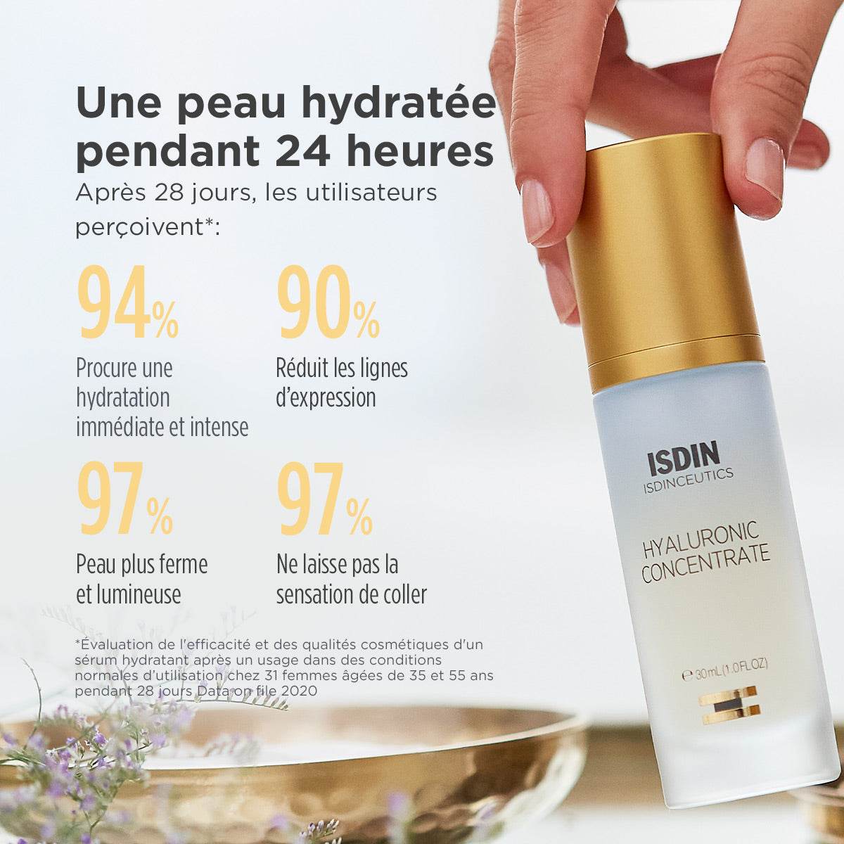 ISDIN Isdinceutics Glicoisdin Concentré Hyaluronique Sérum 30ml - Hydratation Profonde - Nova Parapharmacie