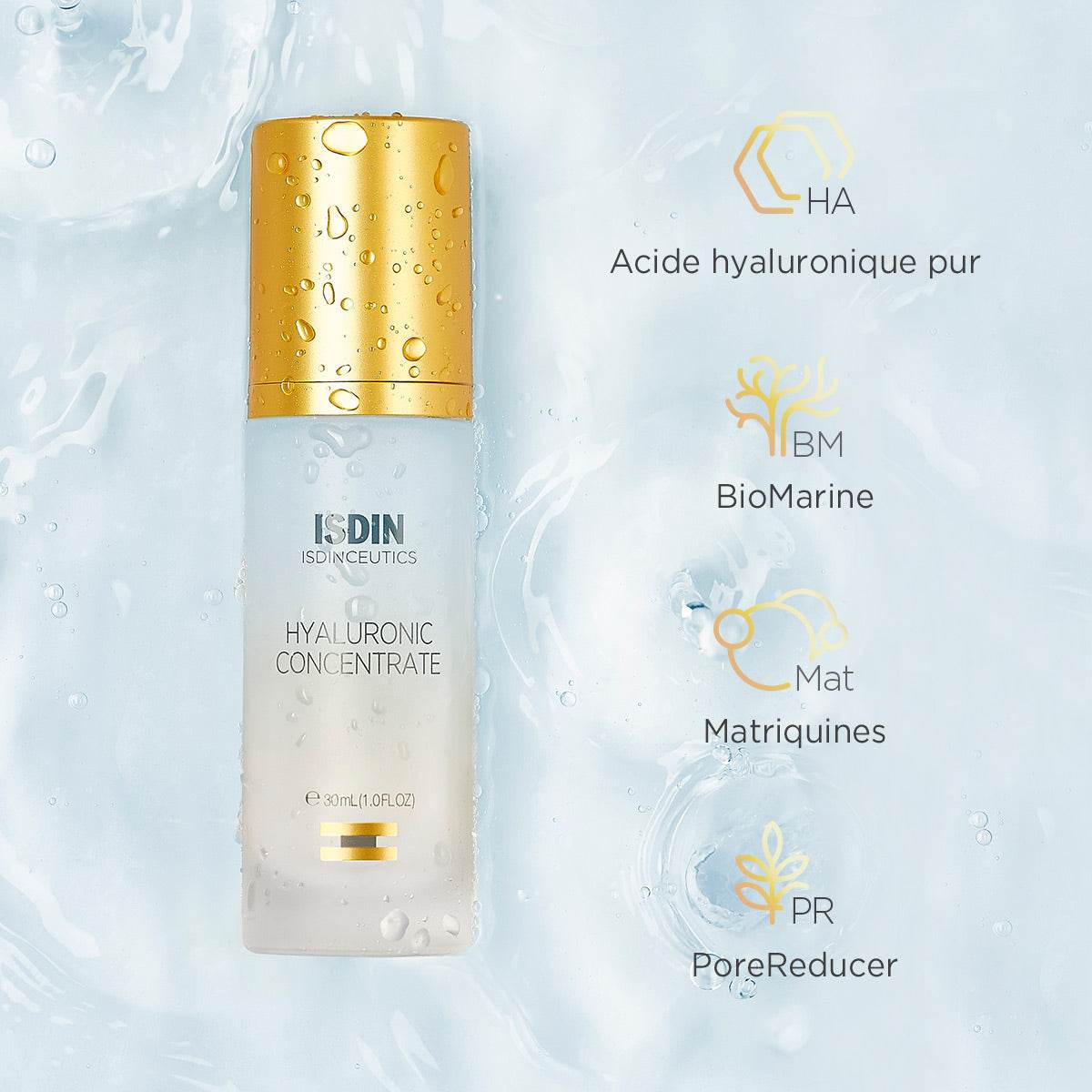 ISDIN Isdinceutics Glicoisdin Concentré Hyaluronique Sérum 30ml - Hydratation Profonde - Nova Parapharmacie