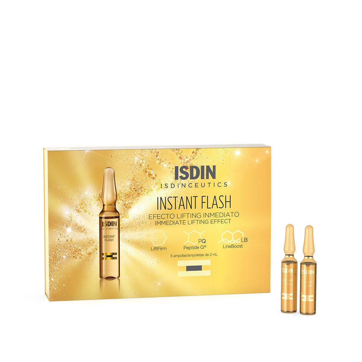 ISDIN Isdinceutics Instant Flash 5 Ampoules x 2ml - Effet Lifting Immédiat Anti-Rides - Nova Parapharmacie