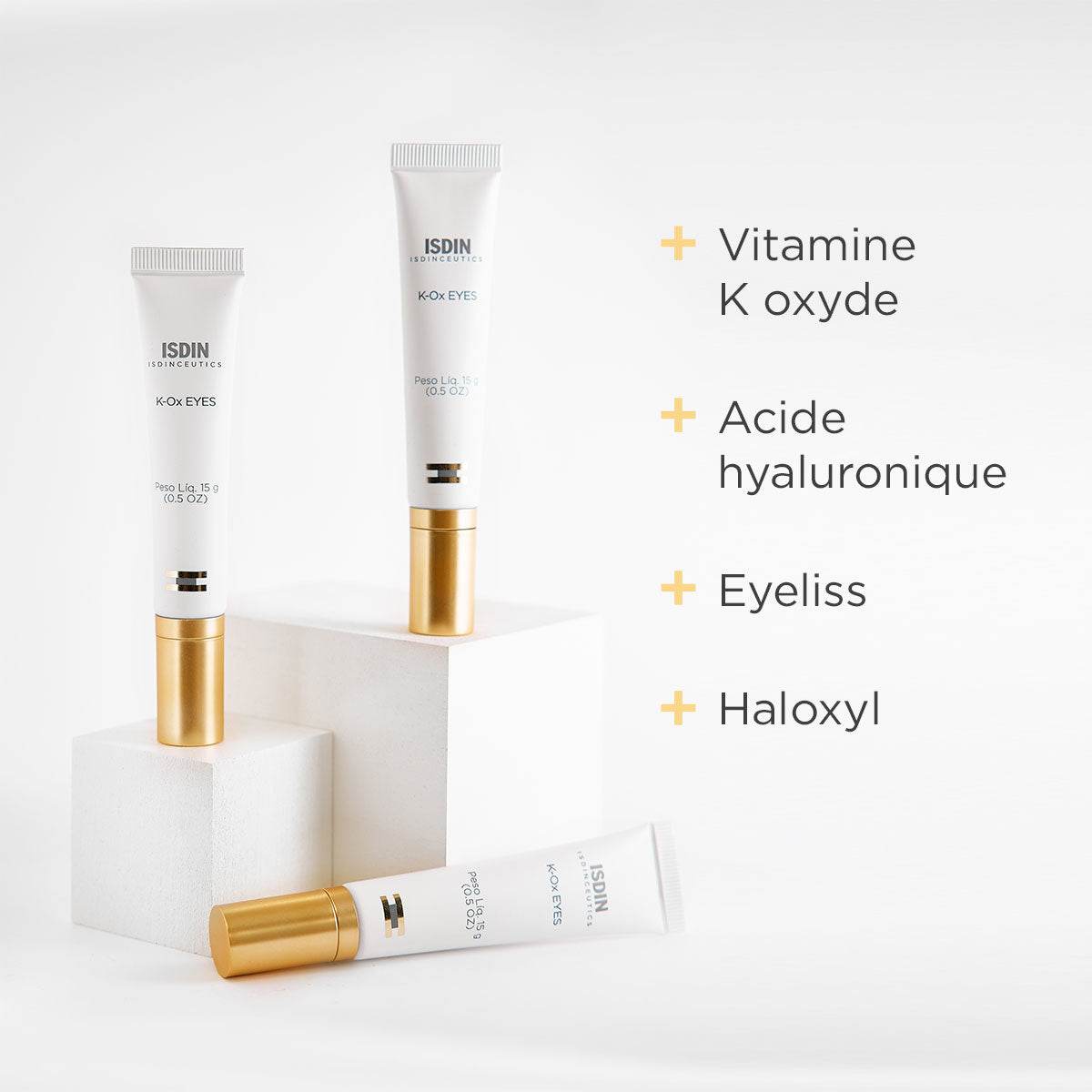 ISDIN Isdinceutics Yeux K-Ox 15g - Soin Contour Yeux Anti-Poches Anti-Cernes - Nova Parapharmacie