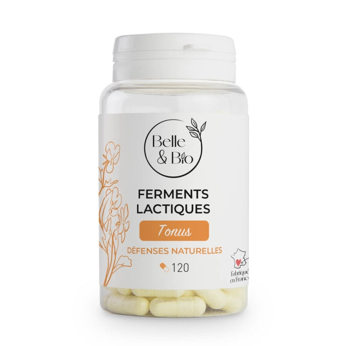 BELLE & BIO Ferments Lactiques 120 gélules probiotiques flore intestinale digestion confort digestif - novaparapharmacie

