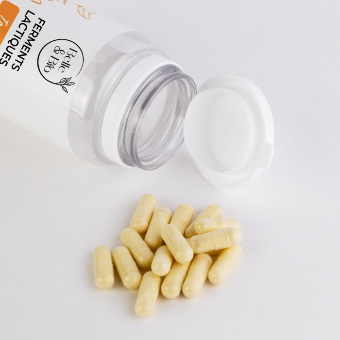 BELLE & BIO Ferments Lactiques 120 gélules flacon probiotiques ferments vivants microbiote intestinal - novaparapharmacie
