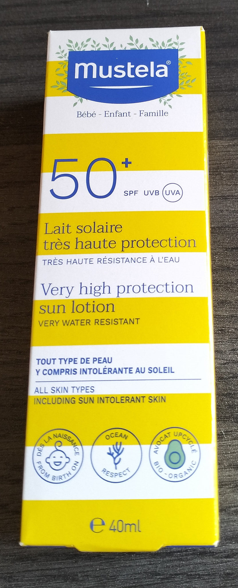 Mustela Lait Solaire très haute protection SPF 50