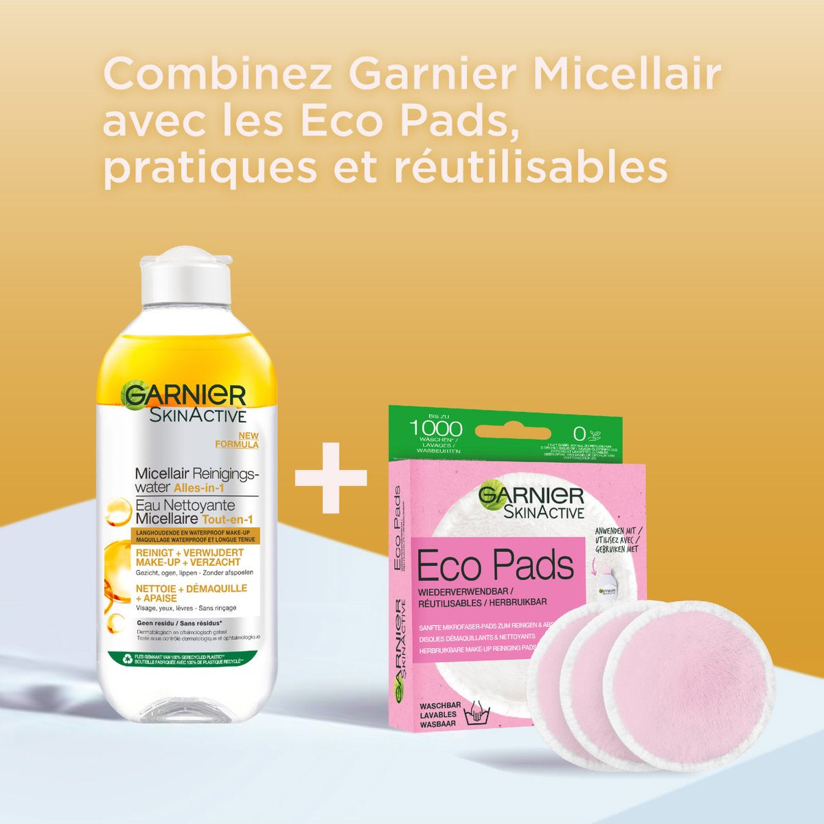 Garnier SkinActive Eau Micellaire Nettoyante huile Argan gamme démaquillant nourrissant peaux sèches collection soins - novaparapharmacie