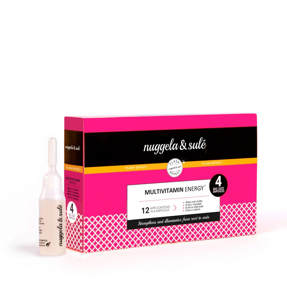 oduit principal) : Texte alternatif SEO optimisé : "Nuggela & Sule Multivitamin Energy Ampoules 4 Unités Pack ampoules capillaires multivitaminées énergie cheveux vitalité - novaparapharmacie