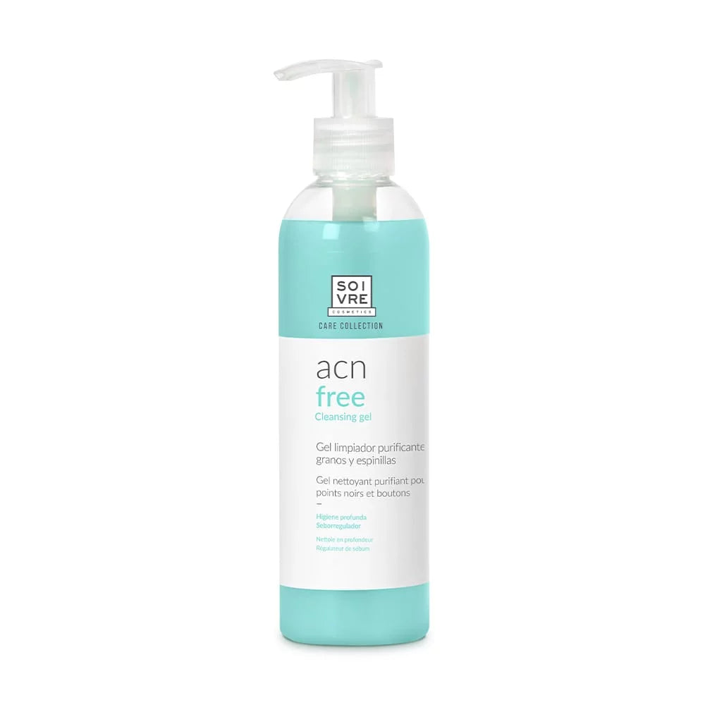 oivre Acn Free Gel Nettoyant Purifiant 250ml soin visage anti-acné peau grasse mixte imperfections nettoyage profond - novaparapharmacie