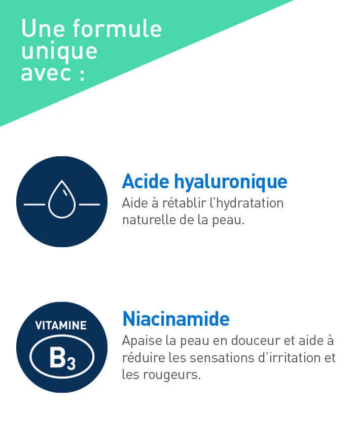 CERAVE Gel Nettoyant Moussant formule purification équilibre peaux normales grasses céramides acide hyaluronique niacinamide - novaparapharmacie