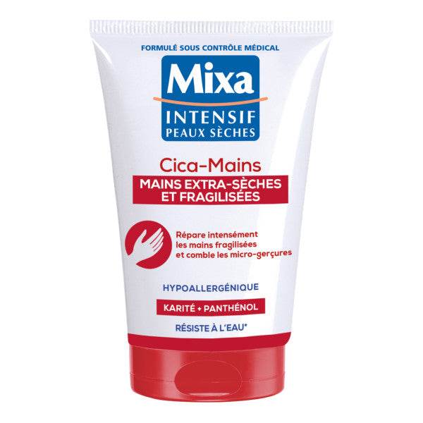MIXA Crème Mains Réparatrice Cica-Mains 50ml Soin Mains Abîmées Gercées Centella Asiatica Cicatrisation Hydratation Réparation - Nova Parapharmacie