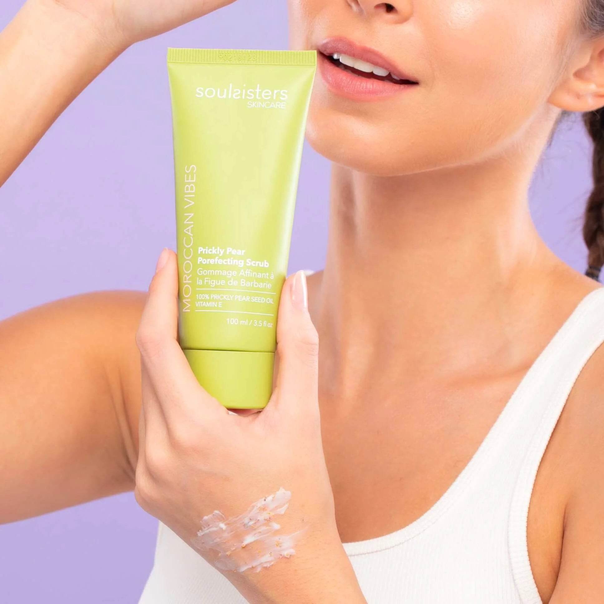 Soul Sisters gommage vue alternative figues barbarie exfoliant naturel visage peau douce antioxydant - novaparapharmacie