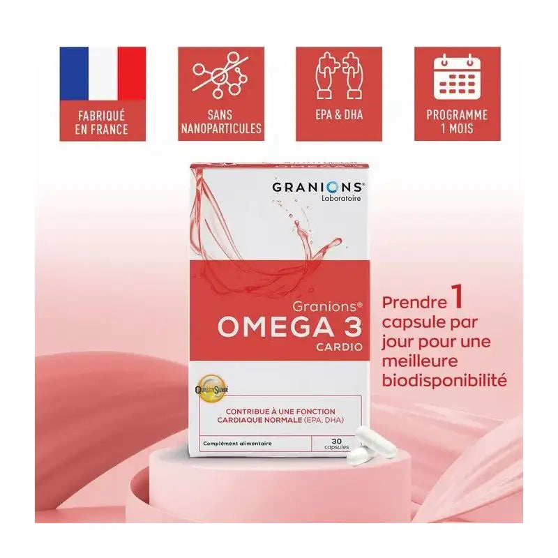 GRANIONS Omega 3 Cardio B30 Gelules | Nova Para
