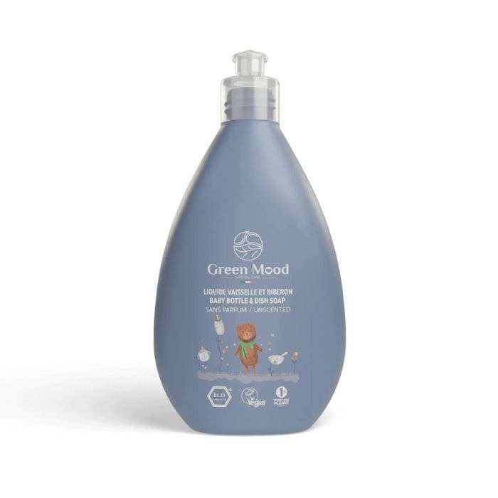 GREEN MOOD Liquide Vaisselle et Biberon 500ml nettoyant écologique spécial biberon écologique efficace sûr pour bébé naturel - novaparapharmacie