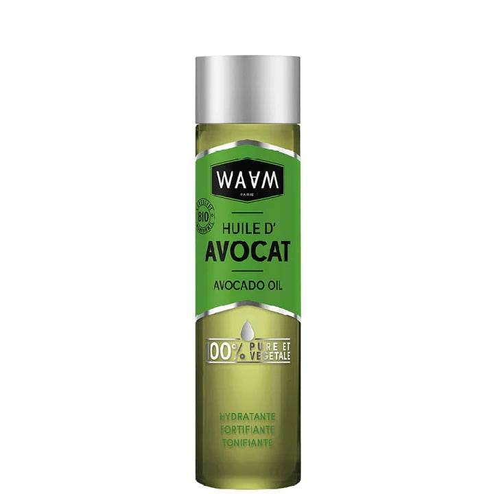 WAAM Huile d'Avocat Certifiée BIO 100ml huile végétale pure soin visage corps cheveux nourrissante anti-âge - novaparapharmacie
