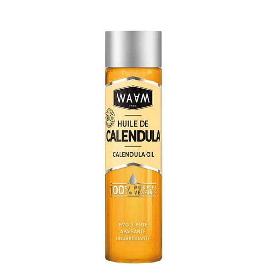 WAAM Huile de Calendula certifiée BIO 75ml huile végétale pure apaisante cicatrisante peaux sensibles irritées - novaparapharmacie
