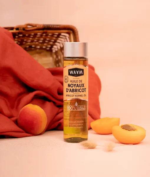 WAAM Huile de Noyaux d'Abricot certifiée BIO 75ml vue alternative huile végétale anti-âge vitamines A E acides gras - novaparapharmacie