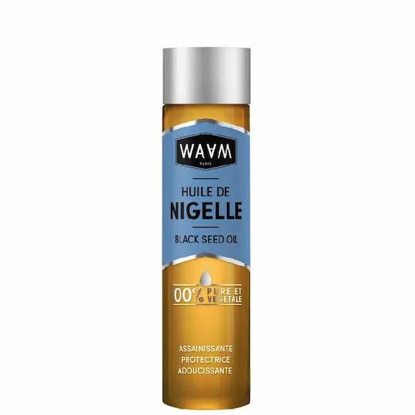 WAAM Huile de Nigelle 75ml huile végétale pure bio soin visage corps cheveux anti-inflammatoire régénérante - novaparapharmacie