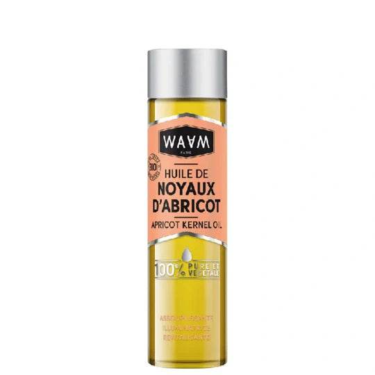 WAAM Huile de Noyaux d'Abricot certifiée BIO 75ml huile végétale pure anti-âge nourrissante visage corps peau mature - novaparapharmacie