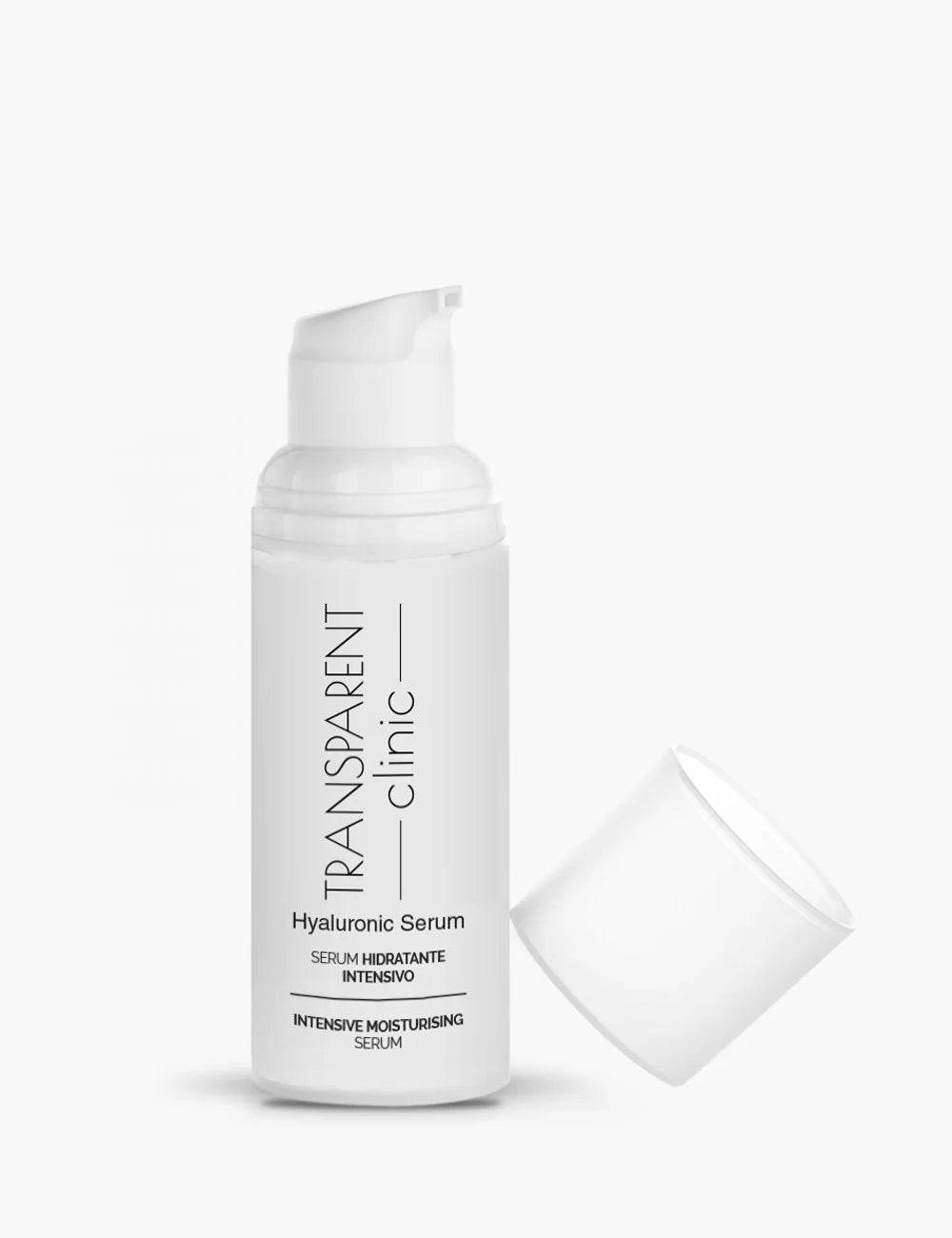 TRANSPARENT CLINIC Hyaluronic Serum 30ml sérum acide hyaluronique hydratation intense anti-âge repulpant absorption rapide - novaparapharmacie
