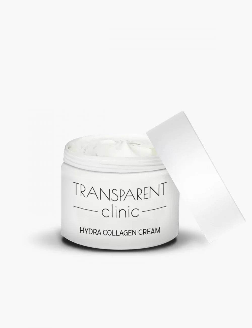 Transparent Clinic Hydra Collagène Crème 50ml soin visage anti-âge hydratant collagène rides fermeté élasticité - novaparapharmacie