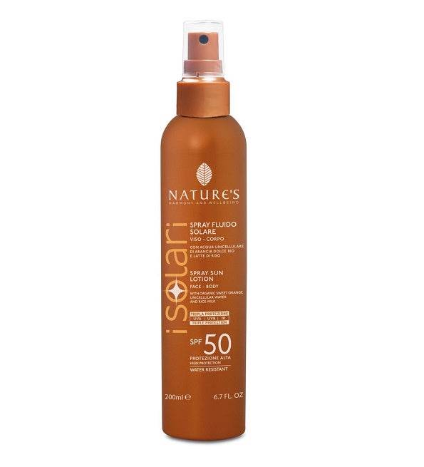 Natures Isolari Spray Fluide Solaire Spf50 200ml - Nova Parapharmacie