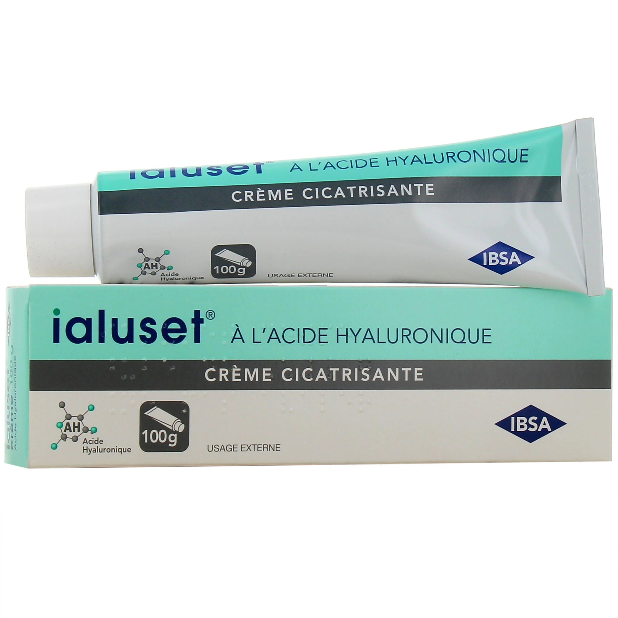 IALUSET Crème Cicatrisante acide hyaluronique réparation plaies irritations cicatrisation accélérée - novaparapharmacie
