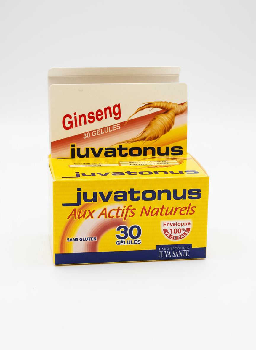 Juvatonus 30 Gélules énergie vitalité tonus multivitamines minéraux vitamines C B D zinc magnésium booste immunité - novaparapharmacie