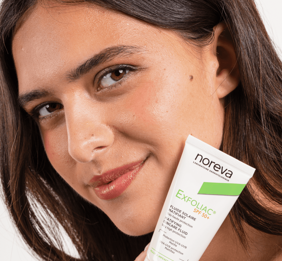 Noreva Exfoliac Ecran Solaire Spf50+ 40ml + Gel moussant Doux 100ml PACK